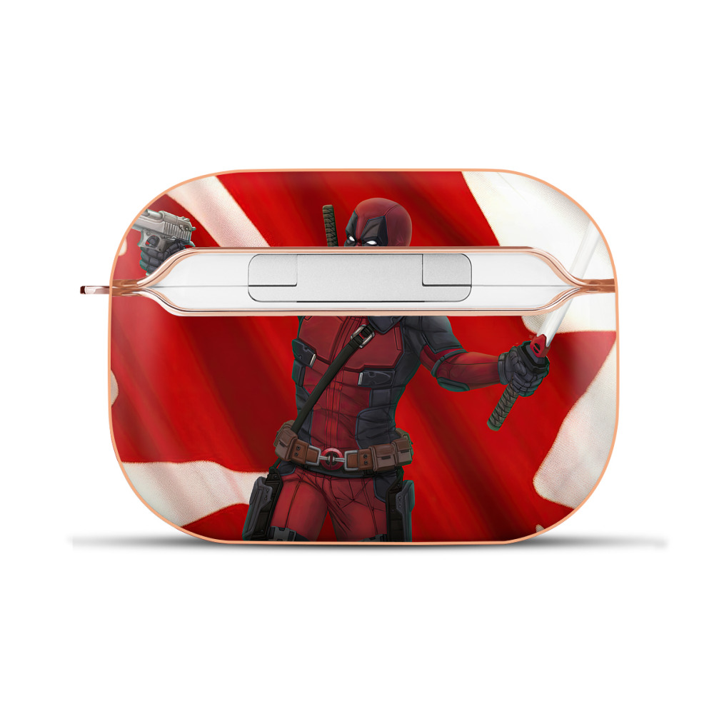 （画像用） Deadpool デッドプール 【AirPods Pro用】ハードシェル保護ケース｜耐衝撃・防指紋・カラビナ付き商品仕様