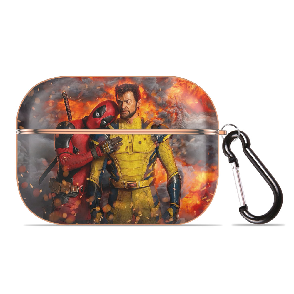 （画像用） Deadpool デッドプール 【AirPods Pro用】ハードシェル保護ケース｜耐衝撃・防指紋・カラビナ付き商品仕様