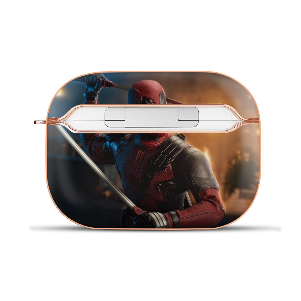 （画像用） Deadpool デッドプール 【AirPods Pro用】ハードシェル保護ケース｜耐衝撃・防指紋・カラビナ付き商品仕様