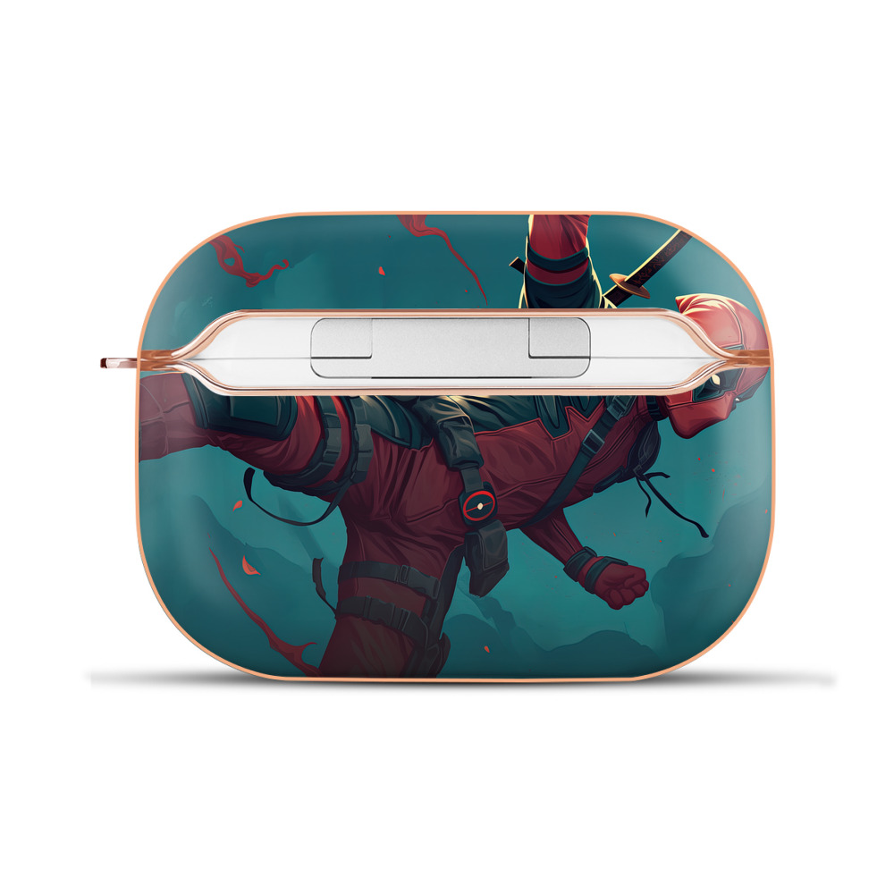 （画像用） Deadpool デッドプール 【AirPods Pro用】ハードシェル保護ケース｜耐衝撃・防指紋・カラビナ付き商品仕様