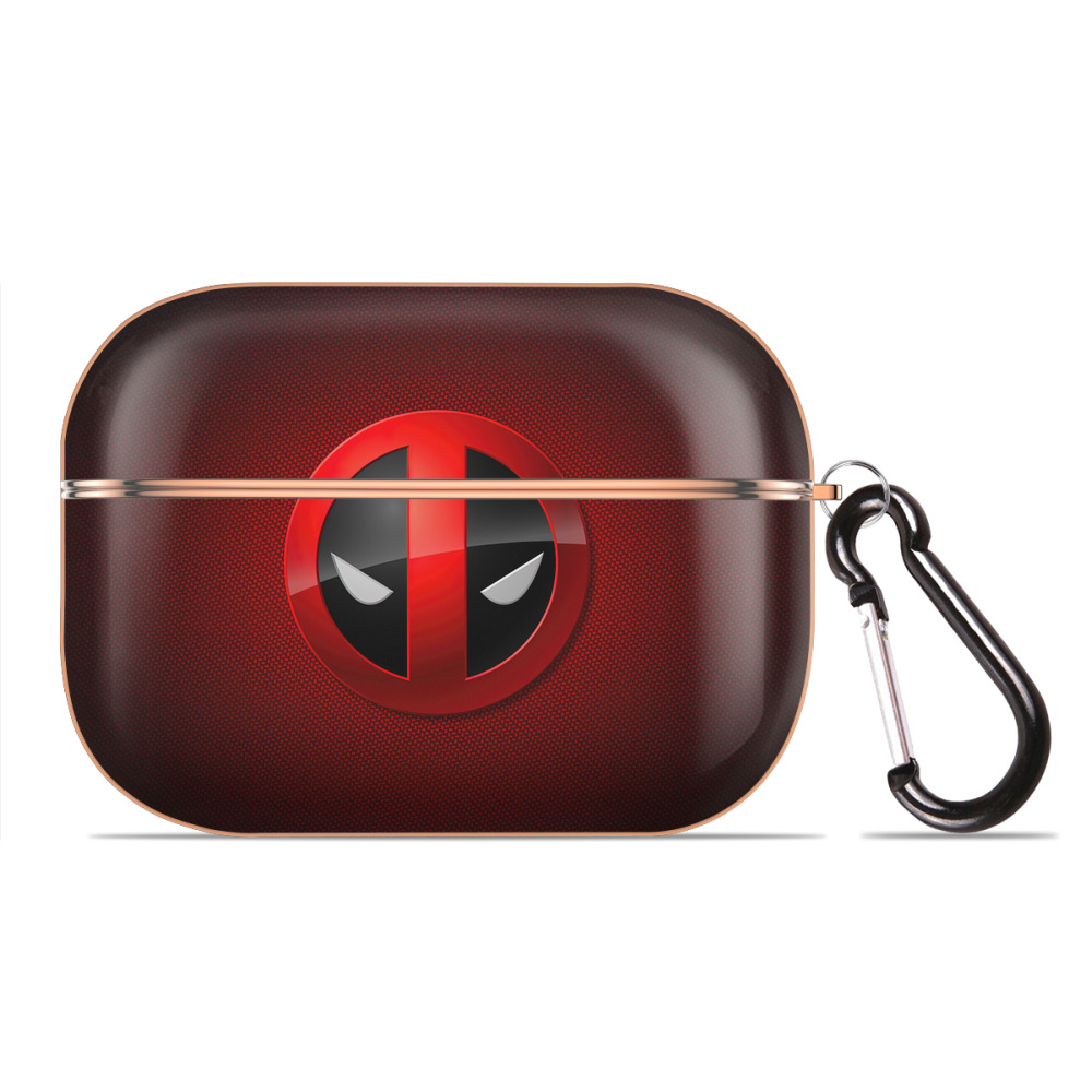 （画像用） Deadpool デッドプール 【AirPods Pro用】ハードシェル保護ケース｜耐衝撃・防指紋・カラビナ付き商品仕様