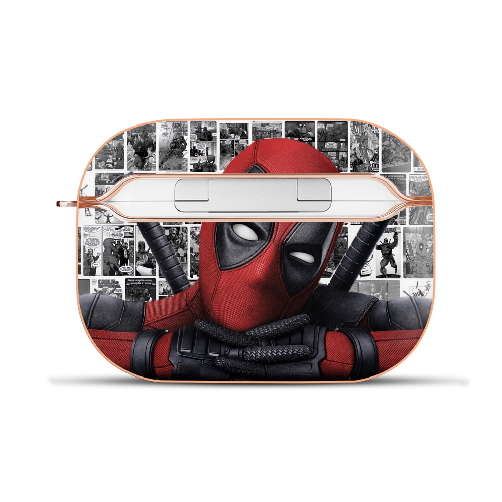 （画像用） Deadpool デッドプール 【AirPods Pro用】ハードシェル保護ケース｜耐衝撃・防指紋・カラビナ付き商品仕様