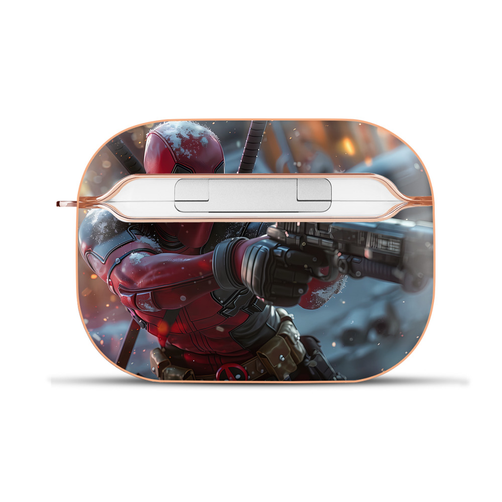 （画像用） Deadpool デッドプール 【AirPods Pro用】ハードシェル保護ケース｜耐衝撃・防指紋・カラビナ付き商品仕様