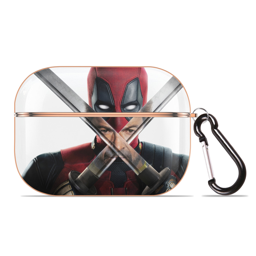 （画像用） Deadpool デッドプール 【AirPods Pro用】ハードシェル保護ケース｜耐衝撃・防指紋・カラビナ付き商品仕様