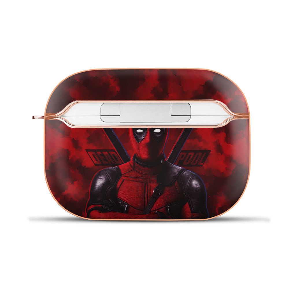 （画像用） Deadpool デッドプール 【AirPods Pro用】ハードシェル保護ケース｜耐衝撃・防指紋・カラビナ付き商品仕様
