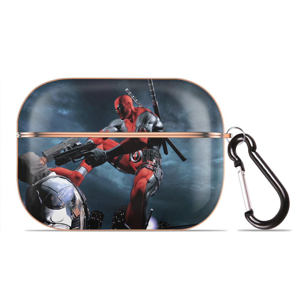 （画像用） Deadpool デッドプール 【AirPods Pro用】ハードシェル保護ケース｜耐衝撃・防指紋・カラビナ付き商品仕様