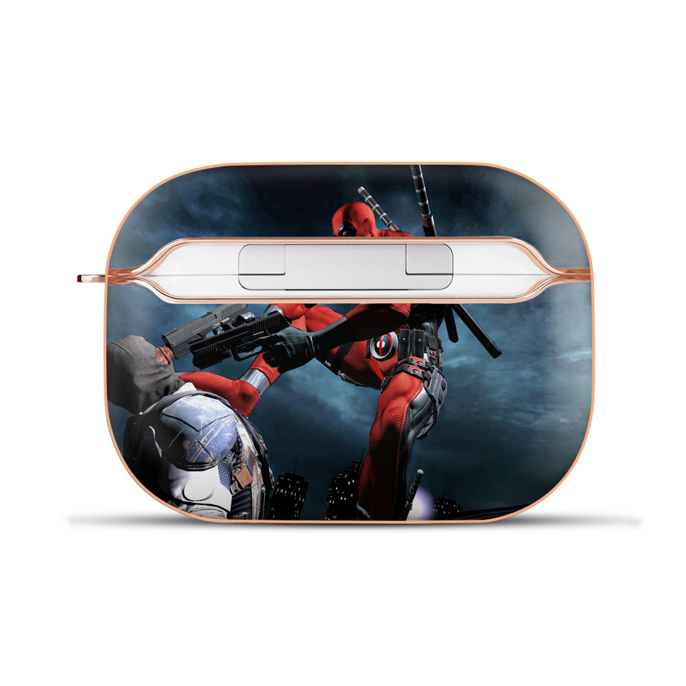 （画像用） Deadpool デッドプール 【AirPods Pro用】ハードシェル保護ケース｜耐衝撃・防指紋・カラビナ付き商品仕様