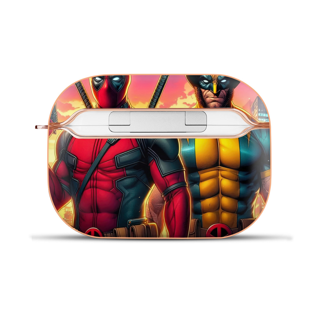 （画像用） Deadpool デッドプール 【AirPods Pro用】ハードシェル保護ケース｜耐衝撃・防指紋・カラビナ付き商品仕様