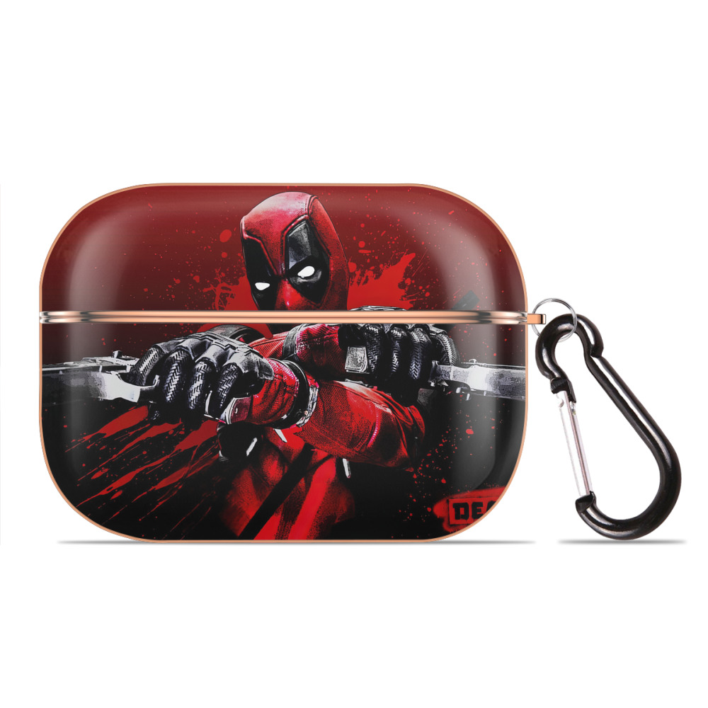 （画像用） Deadpool デッドプール 【AirPods Pro用】ハードシェル保護ケース｜耐衝撃・防指紋・カラビナ付き商品仕様
