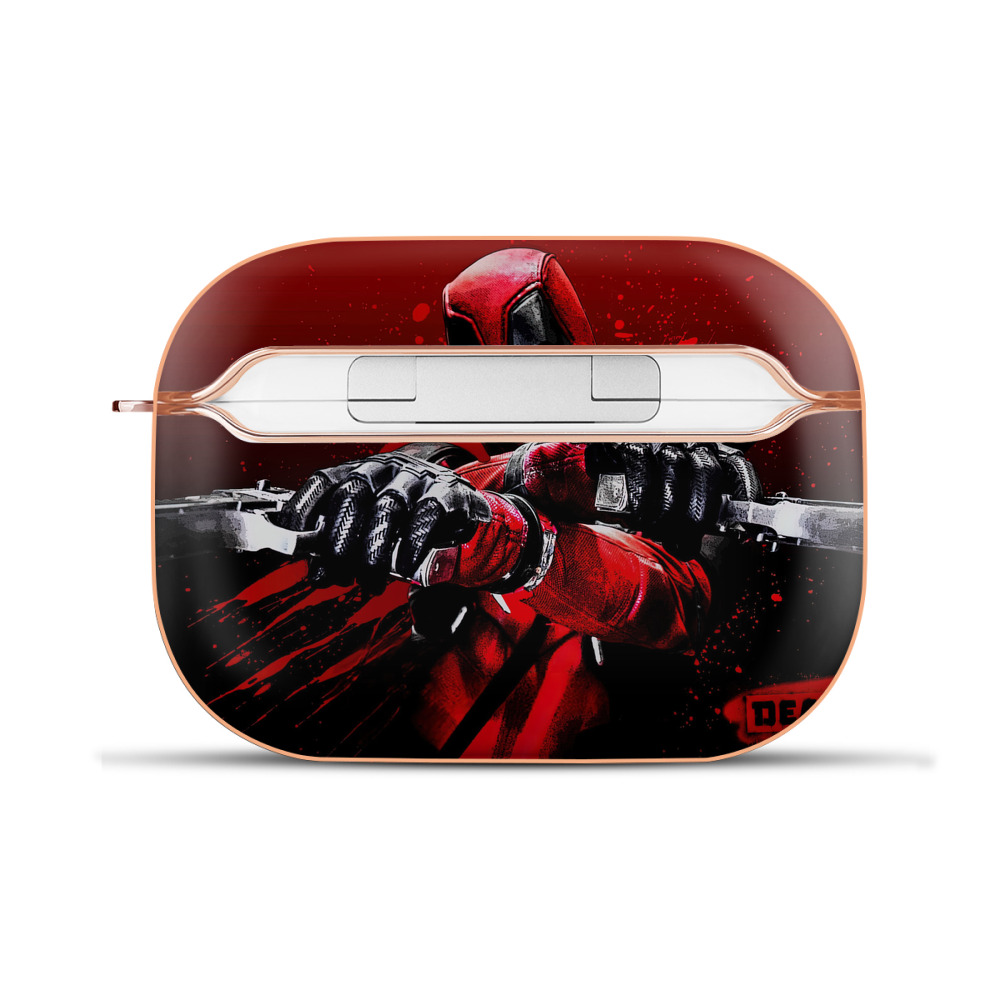 （画像用） Deadpool デッドプール 【AirPods Pro用】ハードシェル保護ケース｜耐衝撃・防指紋・カラビナ付き商品仕様
