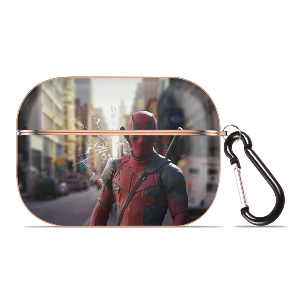 （画像用） Deadpool デッドプール 【AirPods Pro用】ハードシェル保護ケース｜耐衝撃・防指紋・カラビナ付き商品仕様