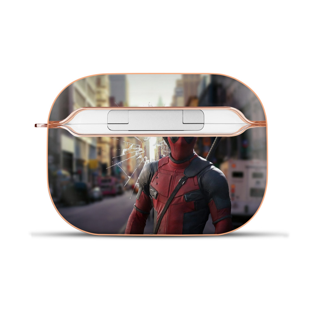 （画像用） Deadpool デッドプール 【AirPods Pro用】ハードシェル保護ケース｜耐衝撃・防指紋・カラビナ付き商品仕様