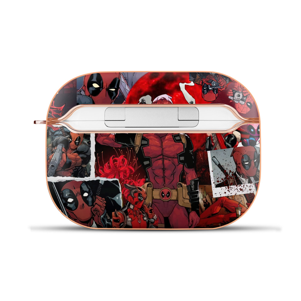 （画像用） Deadpool デッドプール 【AirPods Pro用】ハードシェル保護ケース｜耐衝撃・防指紋・カラビナ付き商品仕様