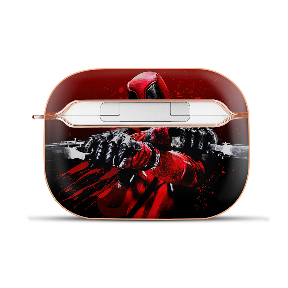 （画像用） Deadpool デッドプール 【AirPods Pro用】ハードシェル保護ケース｜耐衝撃・防指紋・カラビナ付き商品仕様