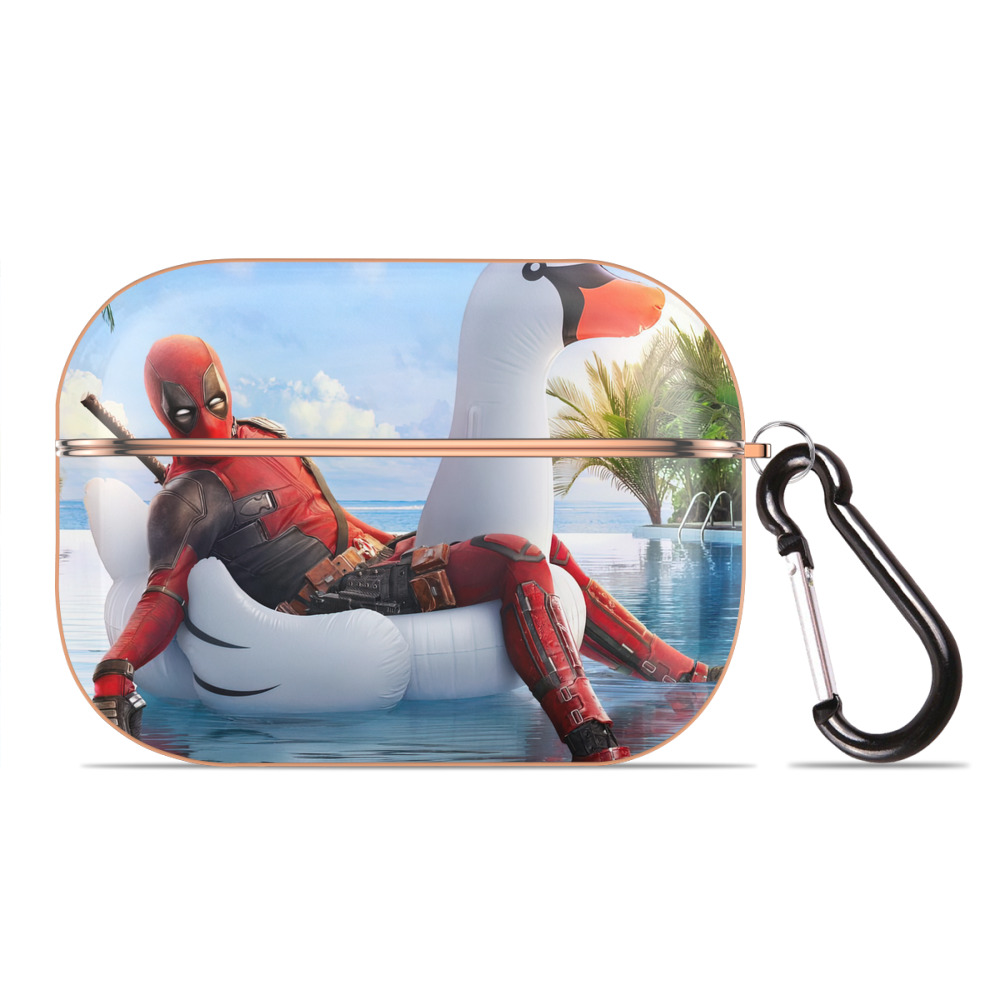 （画像用） Deadpool デッドプール 【AirPods Pro用】ハードシェル保護ケース｜耐衝撃・防指紋・カラビナ付き商品仕様