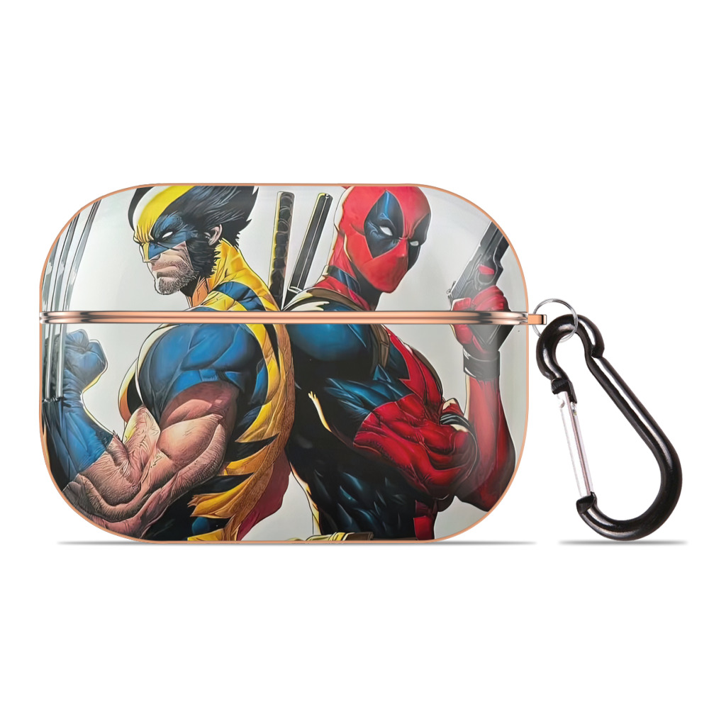 （画像用） Deadpool デッドプール 【AirPods Pro用】ハードシェル保護ケース｜耐衝撃・防指紋・カラビナ付き商品仕様