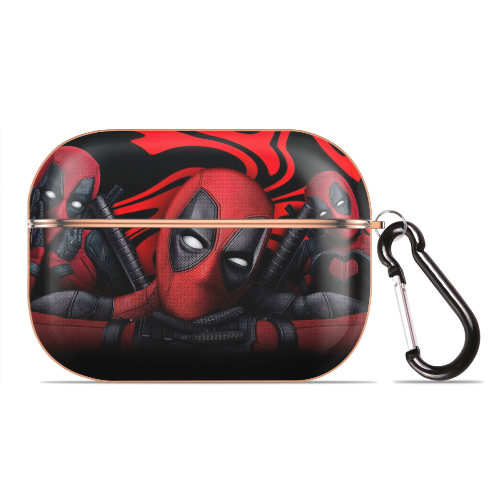 （画像用） Deadpool デッドプール 【AirPods Pro用】ハードシェル保護ケース｜耐衝撃・防指紋・カラビナ付き商品仕様