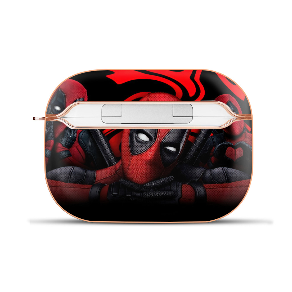 （画像用） Deadpool デッドプール 【AirPods Pro用】ハードシェル保護ケース｜耐衝撃・防指紋・カラビナ付き商品仕様