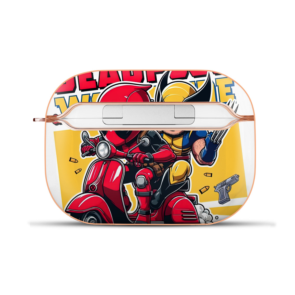 （画像用） Deadpool デッドプール 【AirPods Pro用】ハードシェル保護ケース｜耐衝撃・防指紋・カラビナ付き商品仕様
