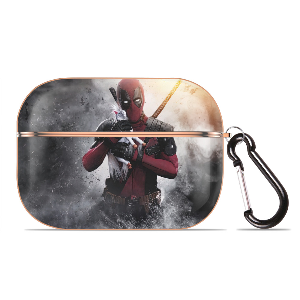 （画像用） Deadpool デッドプール 【AirPods Pro用】ハードシェル保護ケース｜耐衝撃・防指紋・カラビナ付き商品仕様