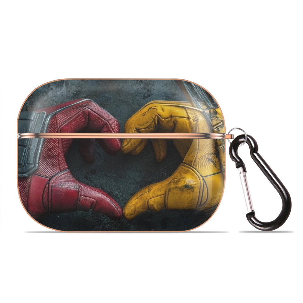 （画像用） Deadpool デッドプール 【AirPods Pro用】ハードシェル保護ケース｜耐衝撃・防指紋・カラビナ付き商品仕様