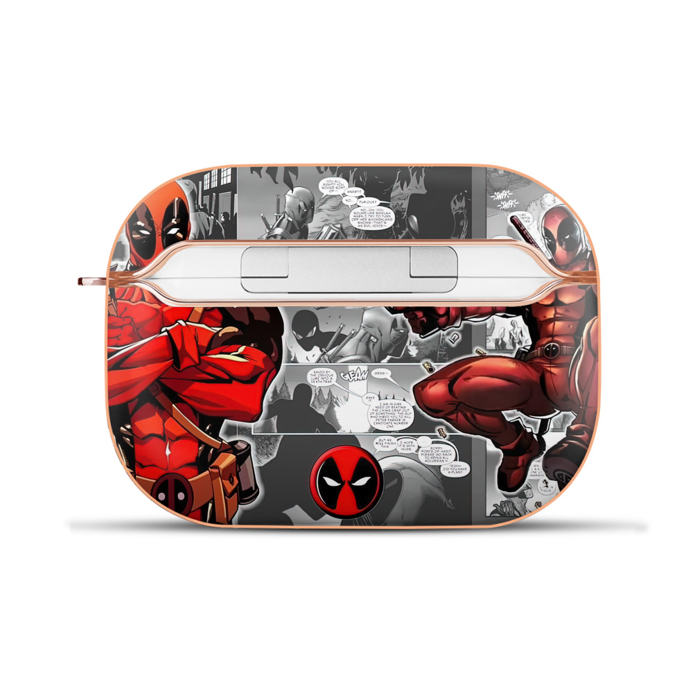 （画像用） Deadpool デッドプール 【AirPods Pro用】ハードシェル保護ケース｜耐衝撃・防指紋・カラビナ付き商品仕様