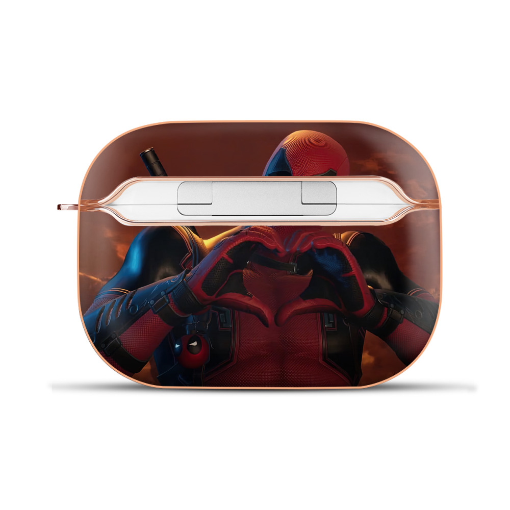 （画像用） Deadpool デッドプール 【AirPods Pro用】ハードシェル保護ケース｜耐衝撃・防指紋・カラビナ付き商品仕様