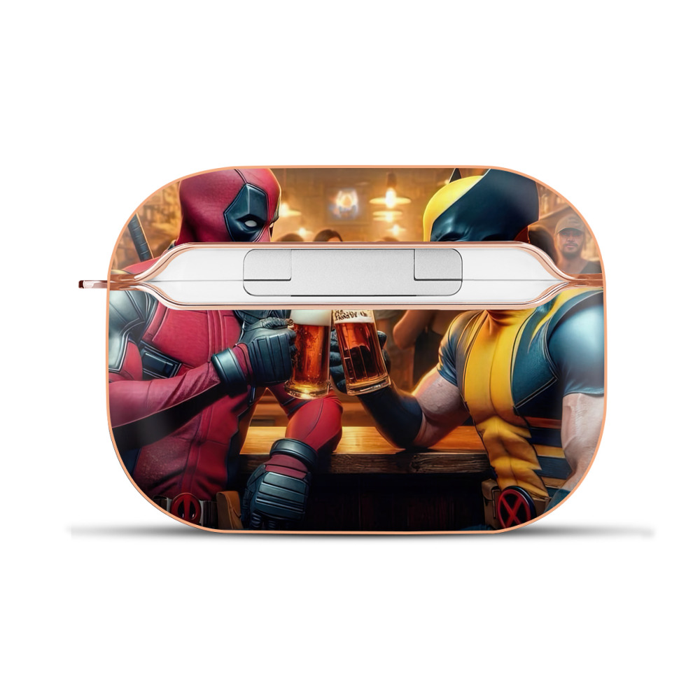（画像用） Deadpool デッドプール 【AirPods Pro用】ハードシェル保護ケース｜耐衝撃・防指紋・カラビナ付き商品仕様