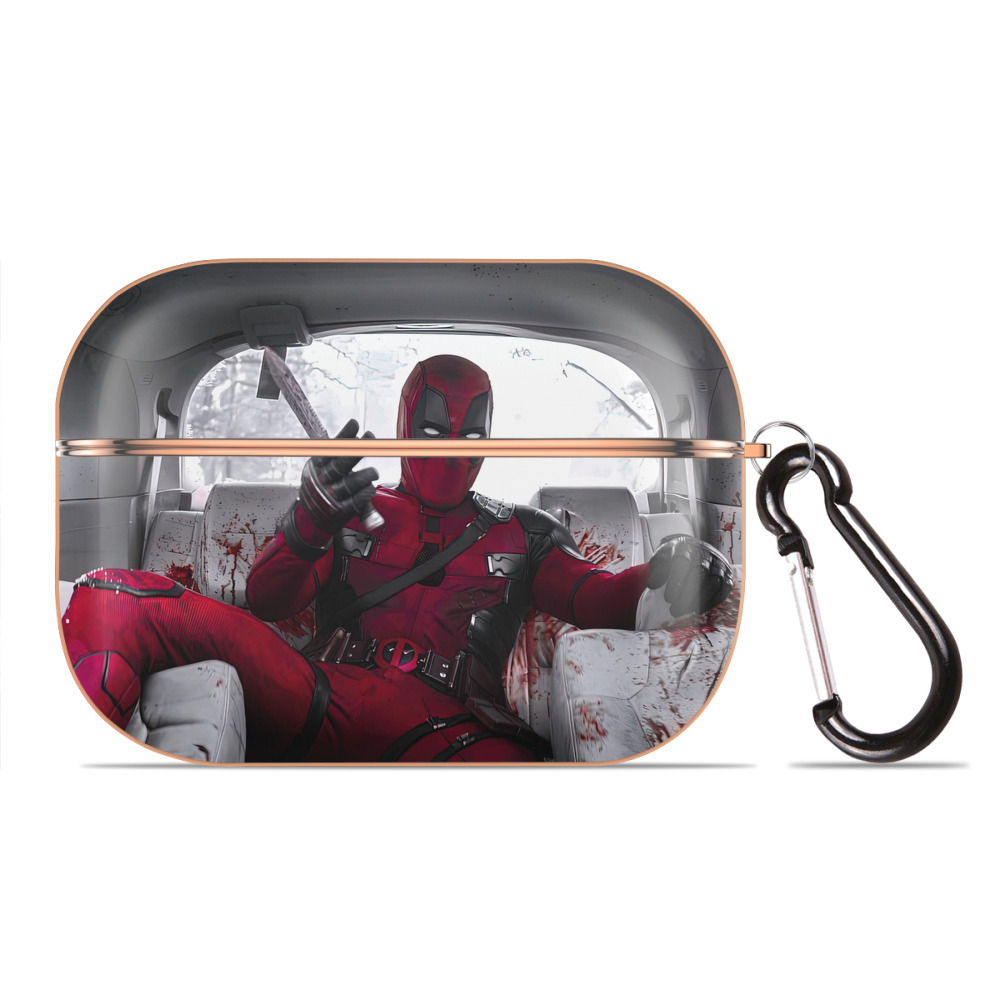 （画像用） Deadpool デッドプール 【AirPods Pro用】ハードシェル保護ケース｜耐衝撃・防指紋・カラビナ付き商品仕様