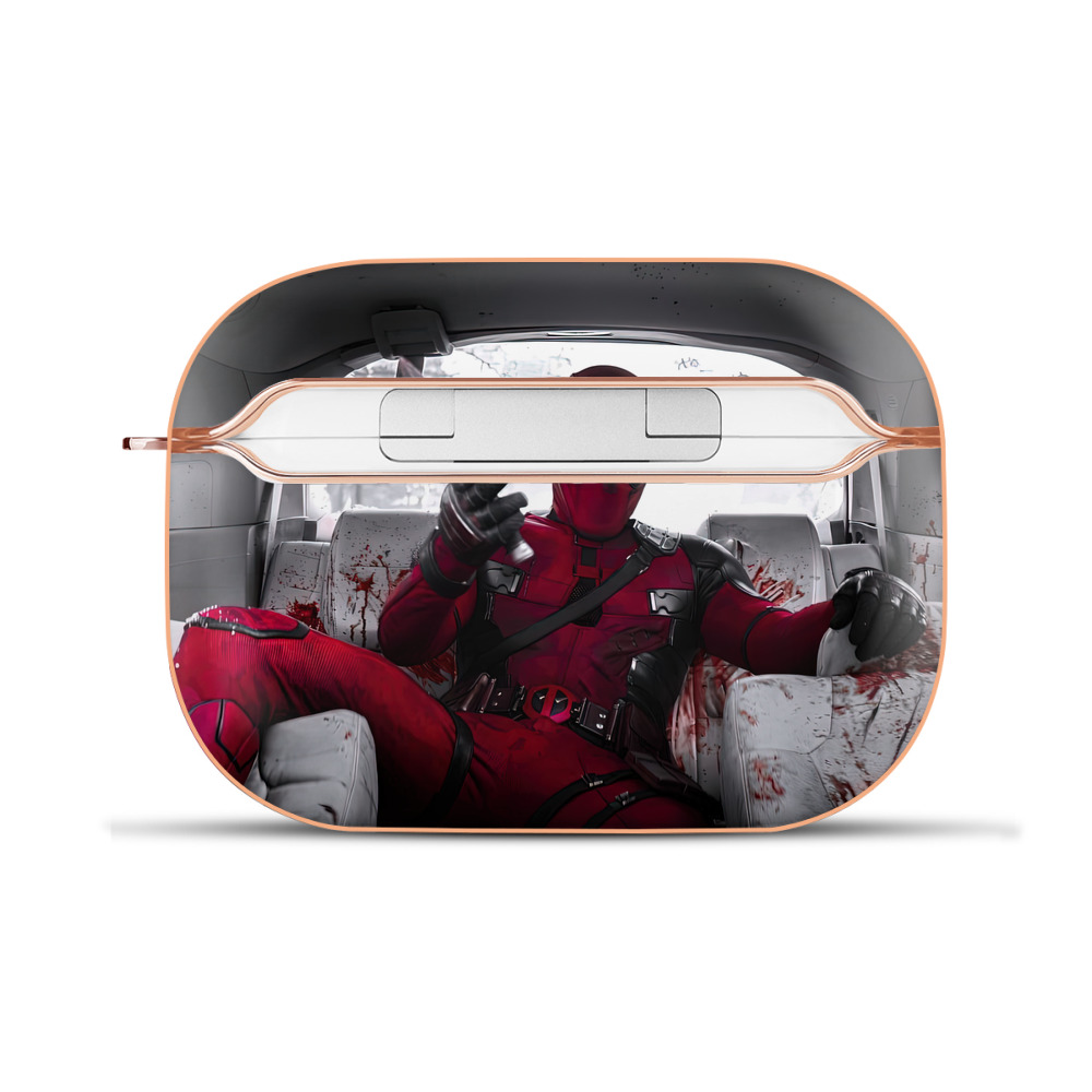 （画像用） Deadpool デッドプール 【AirPods Pro用】ハードシェル保護ケース｜耐衝撃・防指紋・カラビナ付き商品仕様