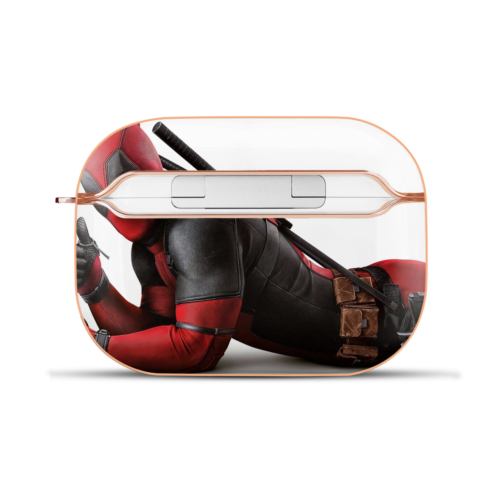 （画像用） Deadpool デッドプール 【AirPods Pro用】ハードシェル保護ケース｜耐衝撃・防指紋・カラビナ付き商品仕様