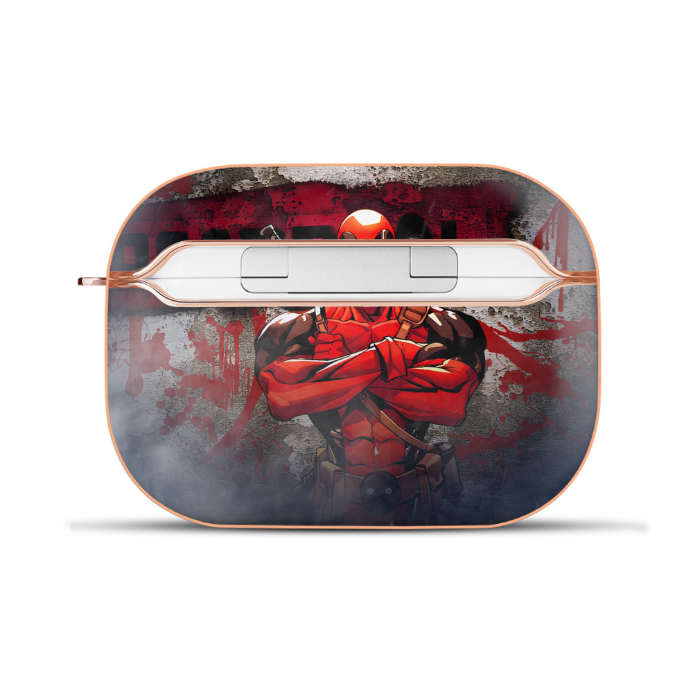 （画像用） Deadpool デッドプール 【AirPods Pro用】ハードシェル保護ケース｜耐衝撃・防指紋・カラビナ付き商品仕様