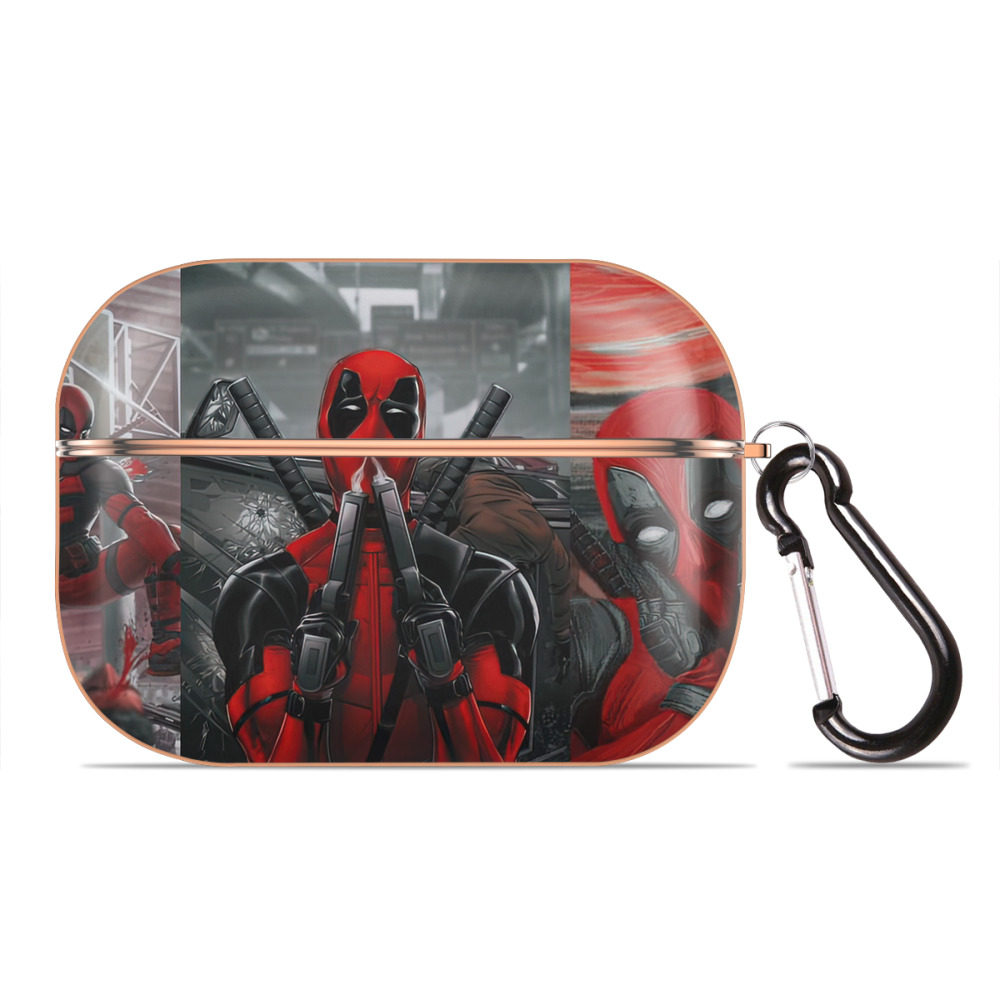（画像用） Deadpool デッドプール 【AirPods Pro用】ハードシェル保護ケース｜耐衝撃・防指紋・カラビナ付き商品仕様