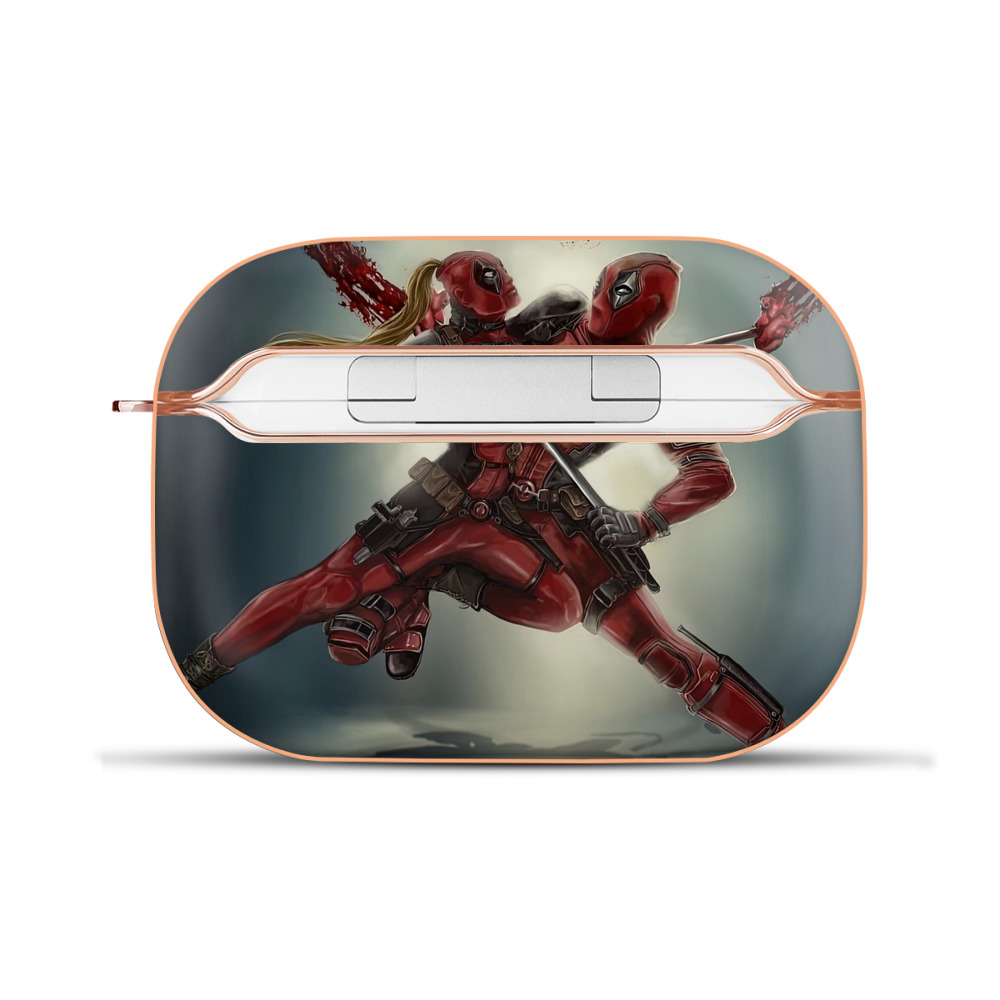 （画像用） Deadpool デッドプール 【AirPods Pro用】ハードシェル保護ケース｜耐衝撃・防指紋・カラビナ付き商品仕様
