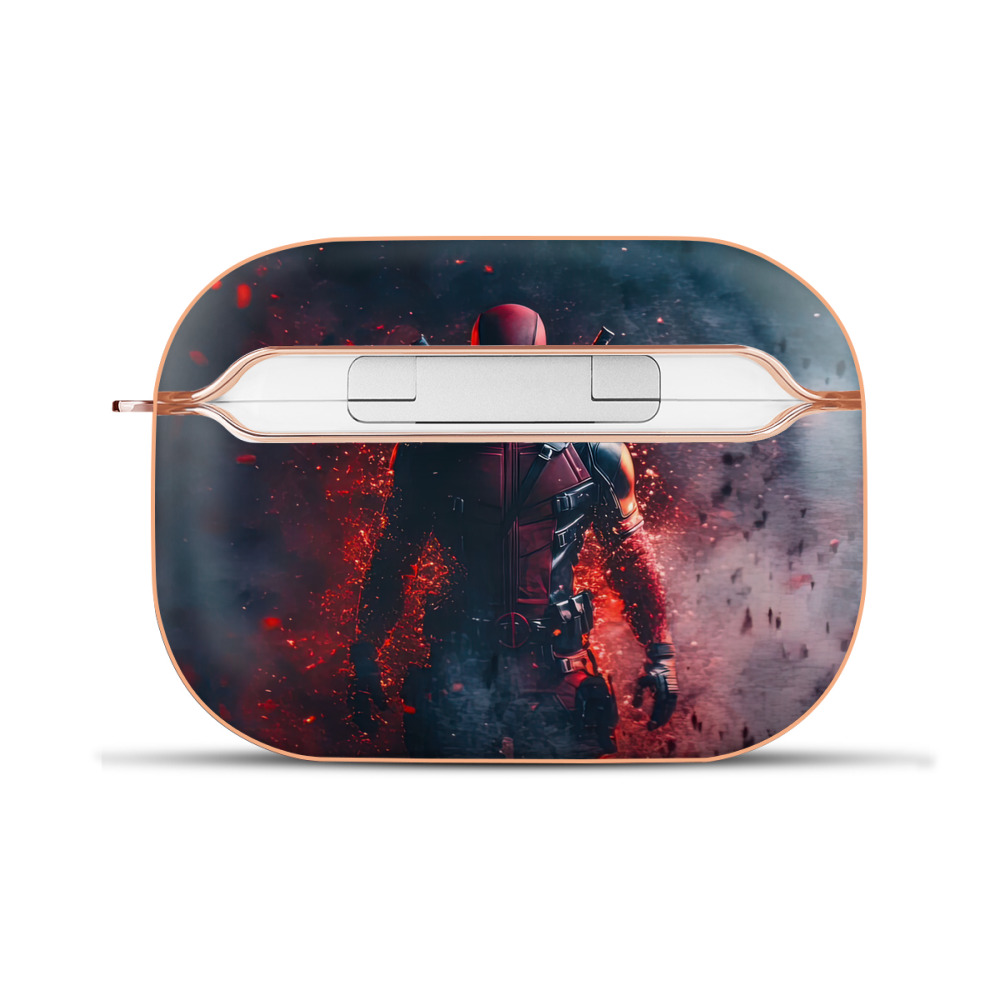 （画像用） Deadpool デッドプール 【AirPods Pro用】ハードシェル保護ケース｜耐衝撃・防指紋・カラビナ付き商品仕様