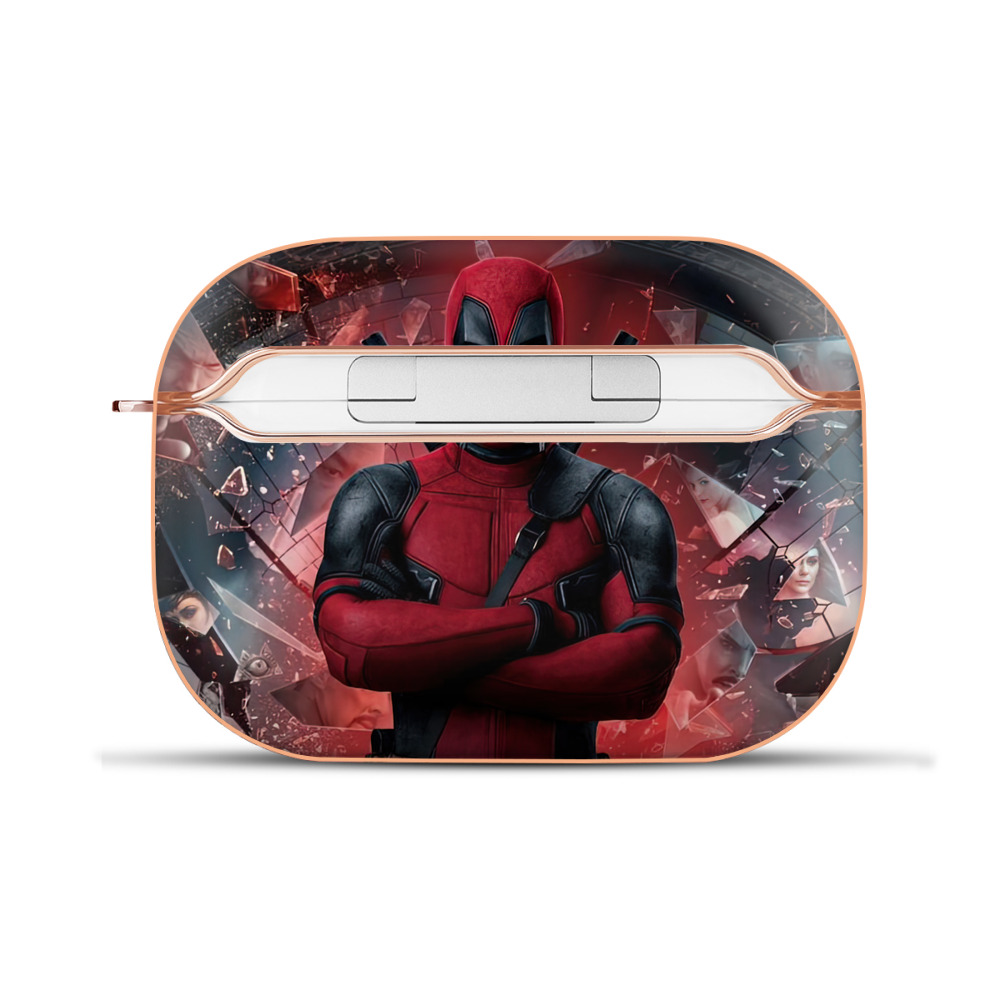 （画像用） Deadpool デッドプール 【AirPods Pro用】ハードシェル保護ケース｜耐衝撃・防指紋・カラビナ付き商品仕様