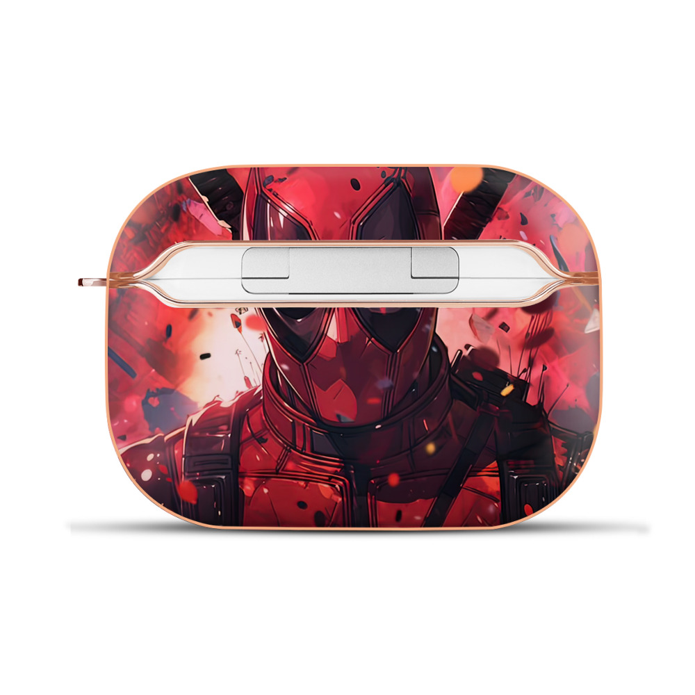 （画像用） Deadpool デッドプール 【AirPods Pro用】ハードシェル保護ケース｜耐衝撃・防指紋・カラビナ付き商品仕様