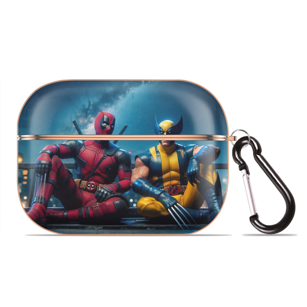 （画像用） Deadpool デッドプール 【AirPods Pro用】ハードシェル保護ケース｜耐衝撃・防指紋・カラビナ付き商品仕様