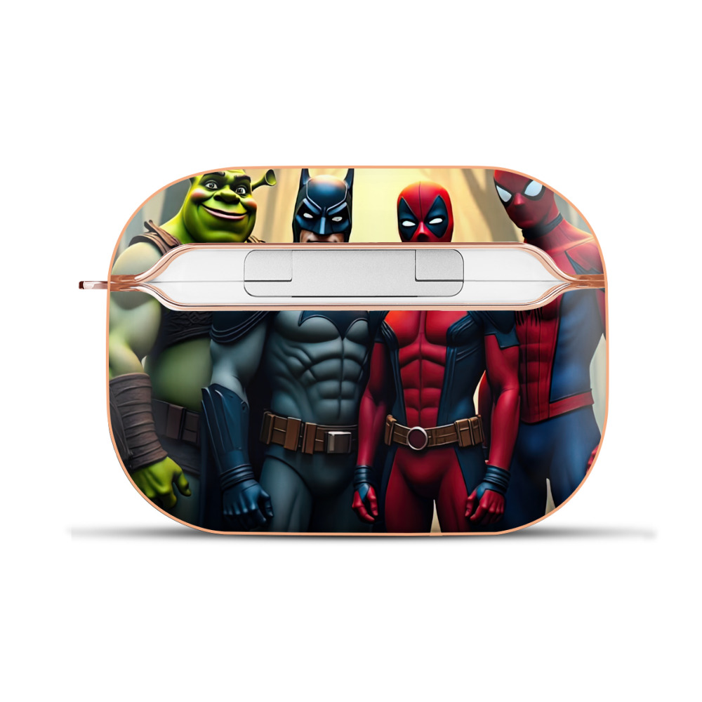 （画像用） Deadpool デッドプール 【AirPods Pro用】ハードシェル保護ケース｜耐衝撃・防指紋・カラビナ付き商品仕様