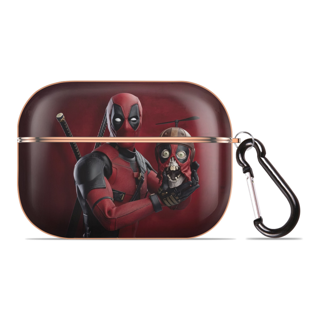 （画像用） Deadpool デッドプール 【AirPods Pro用】ハードシェル保護ケース｜耐衝撃・防指紋・カラビナ付き商品仕様