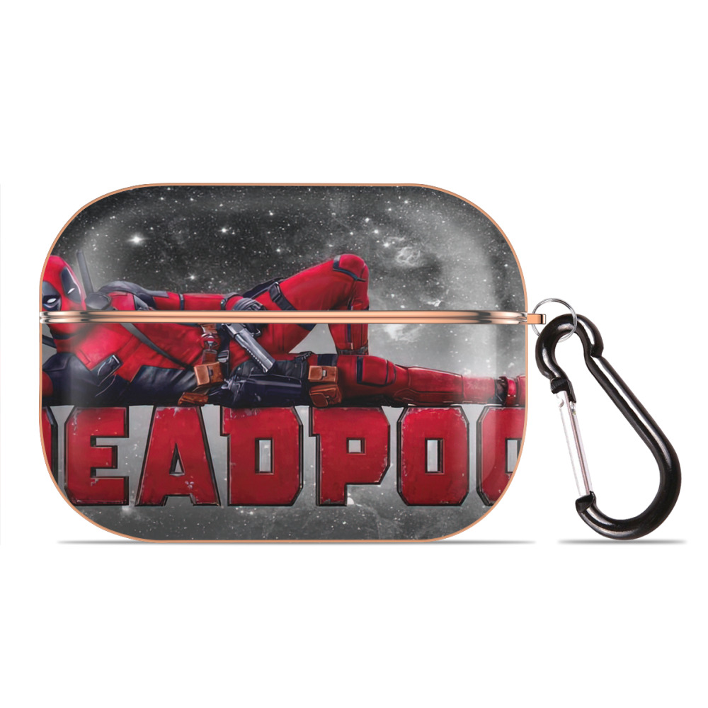 （画像用） Deadpool デッドプール 【AirPods Pro用】ハードシェル保護ケース｜耐衝撃・防指紋・カラビナ付き商品仕様