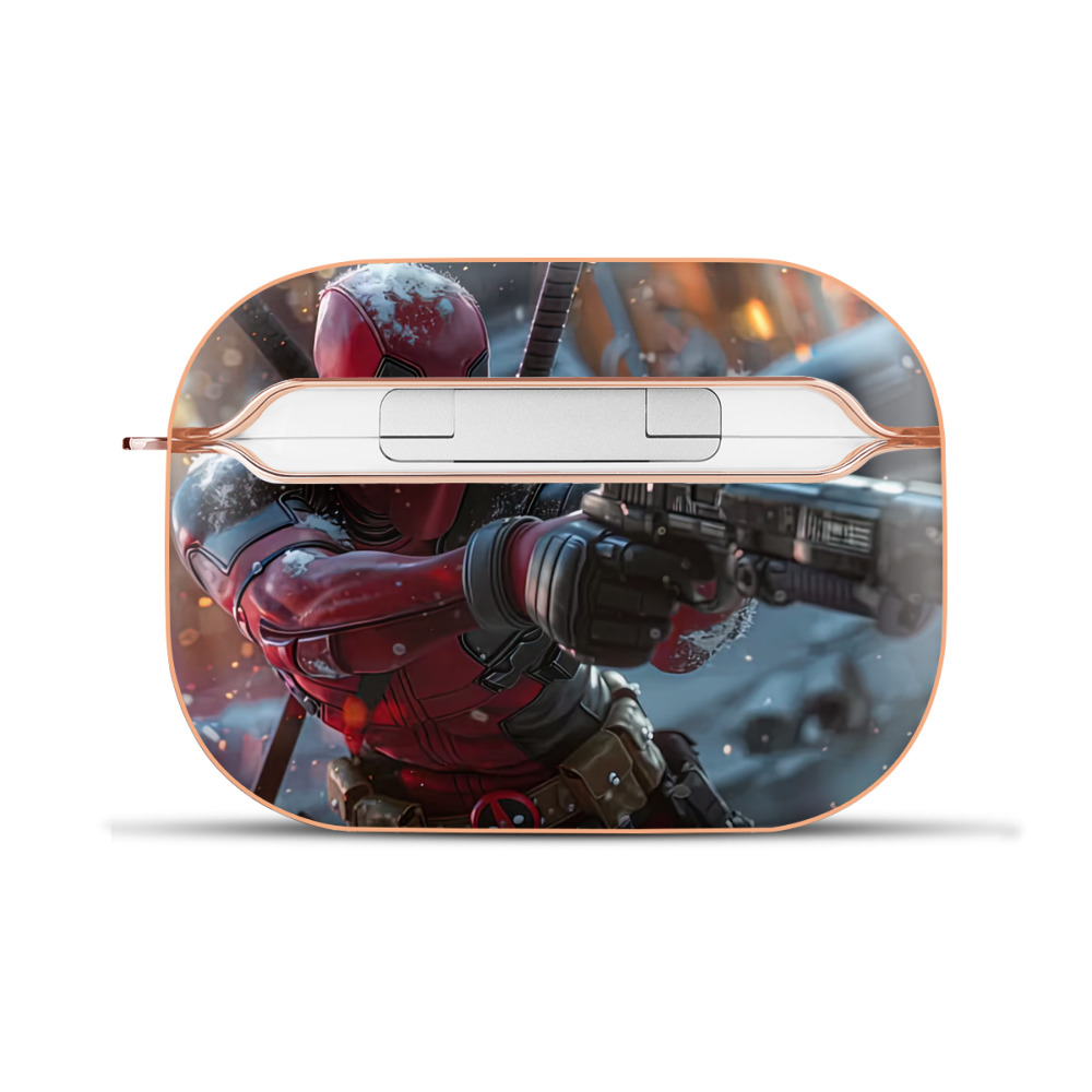 （画像用） Deadpool デッドプール 【AirPods Pro用】ハードシェル保護ケース｜耐衝撃・防指紋・カラビナ付き商品仕様