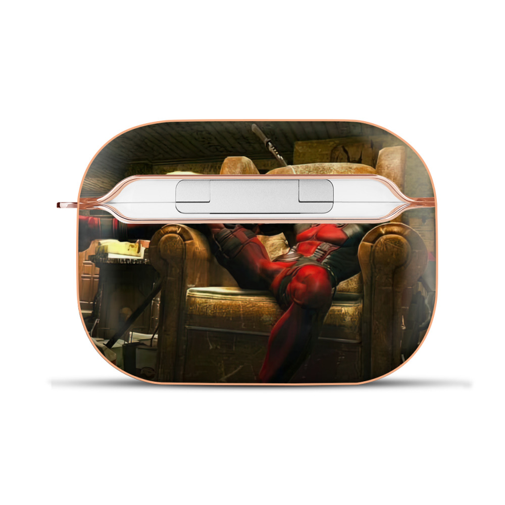 （画像用） Deadpool デッドプール 【AirPods Pro用】ハードシェル保護ケース｜耐衝撃・防指紋・カラビナ付き商品仕様