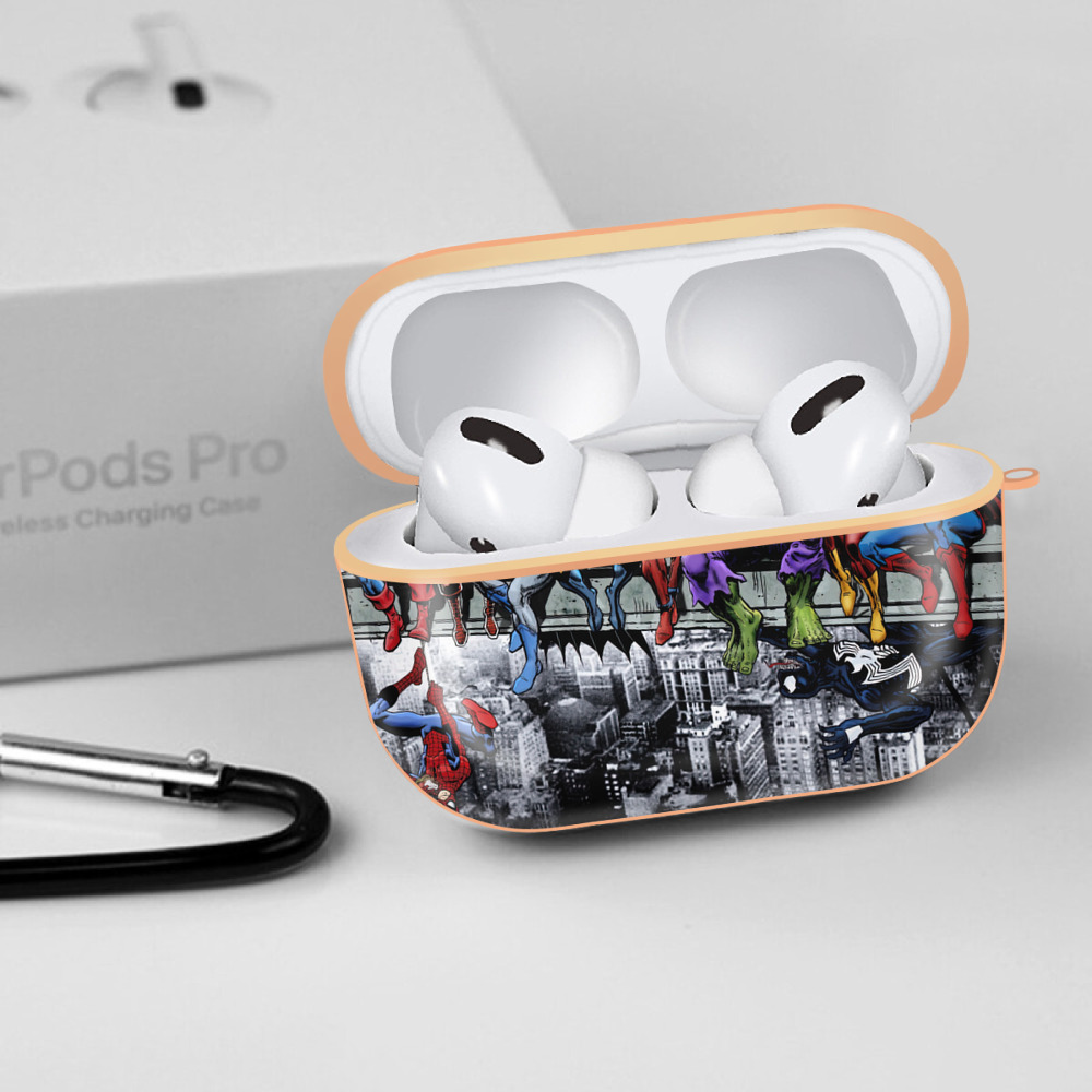 Deadpool デッドプール 【AirPods Pro用】ハードシェル保護ケース｜耐衝撃・防指紋・カラビナ付き商品仕様