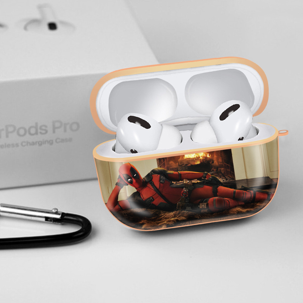 Deadpool デッドプール 【AirPods Pro用】ハードシェル保護ケース｜耐衝撃・防指紋・カラビナ付き商品仕様