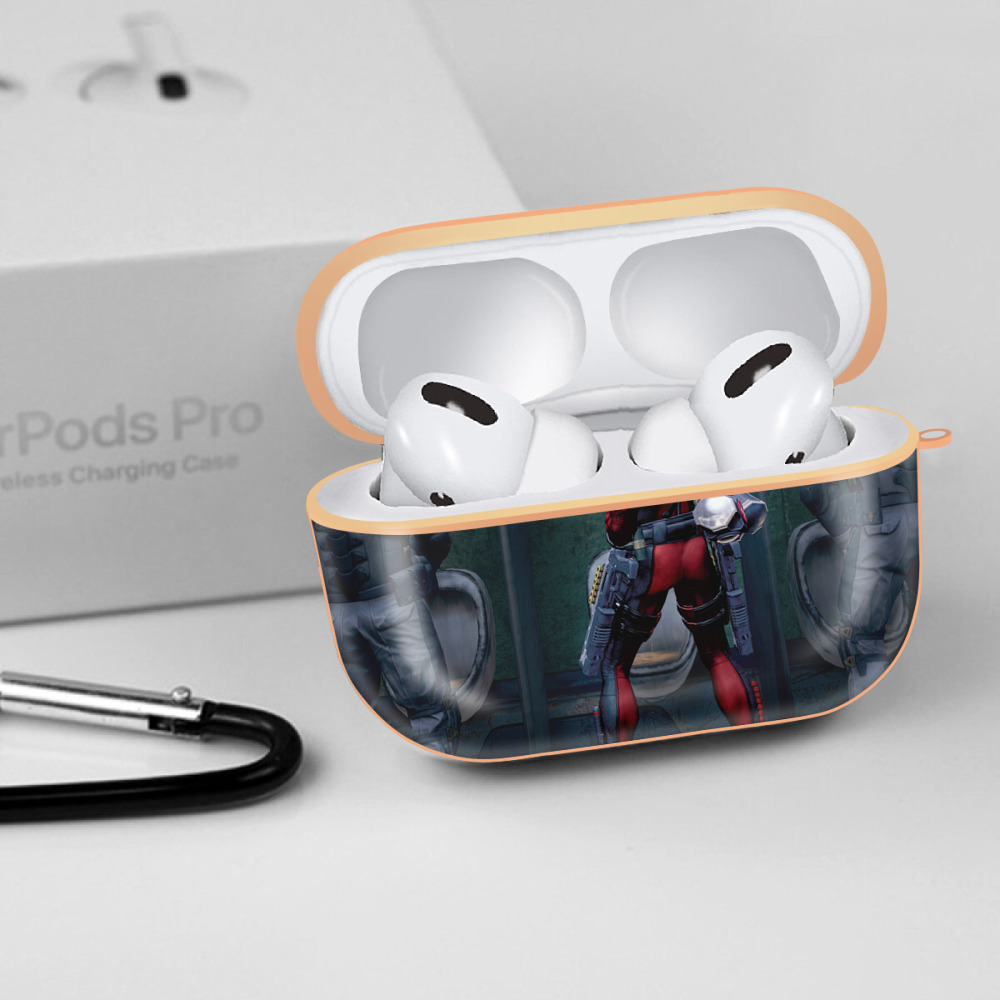 Deadpool デッドプール 【AirPods Pro用】ハードシェル保護ケース｜耐衝撃・防指紋・カラビナ付き商品仕様