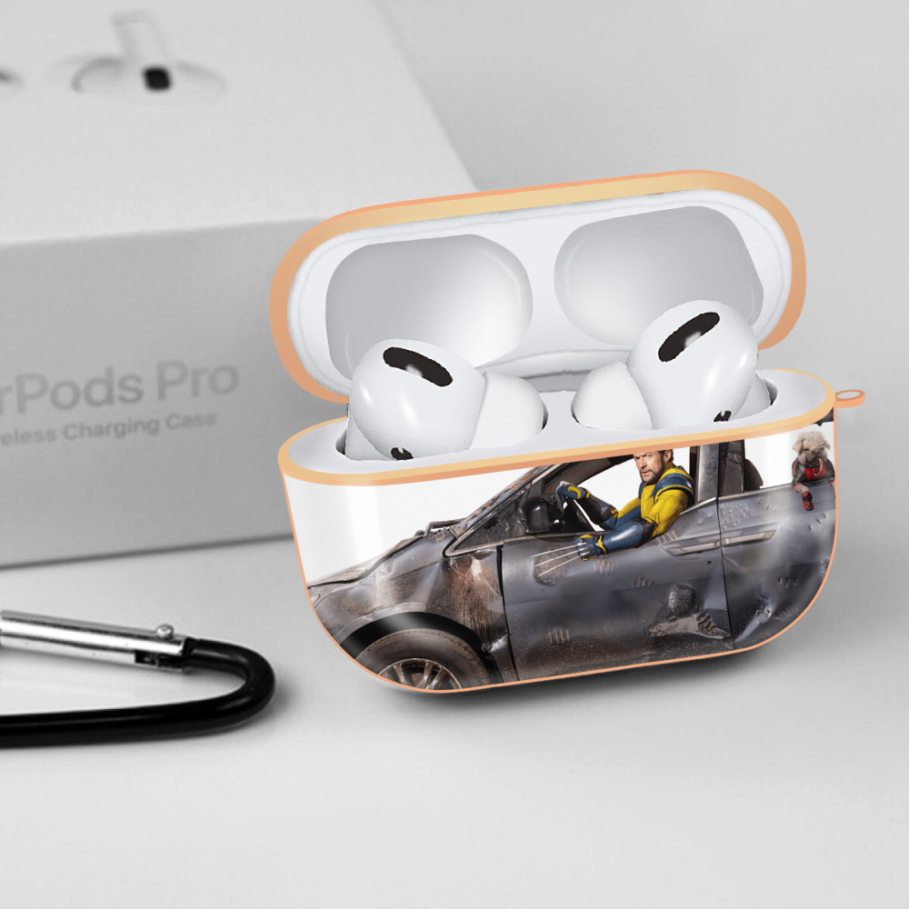 Deadpool デッドプール 【AirPods Pro用】ハードシェル保護ケース｜耐衝撃・防指紋・カラビナ付き商品仕様