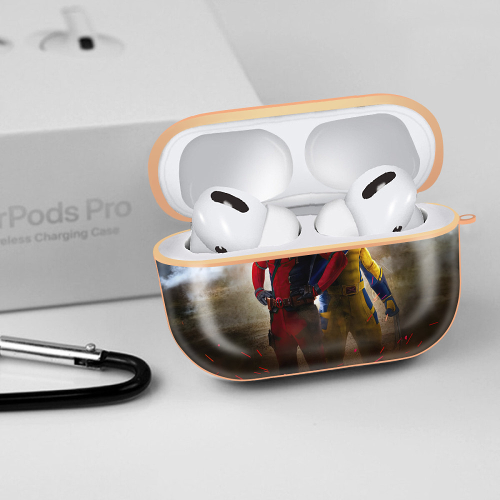 Deadpool デッドプール 【AirPods Pro用】ハードシェル保護ケース｜耐衝撃・防指紋・カラビナ付き商品仕様
