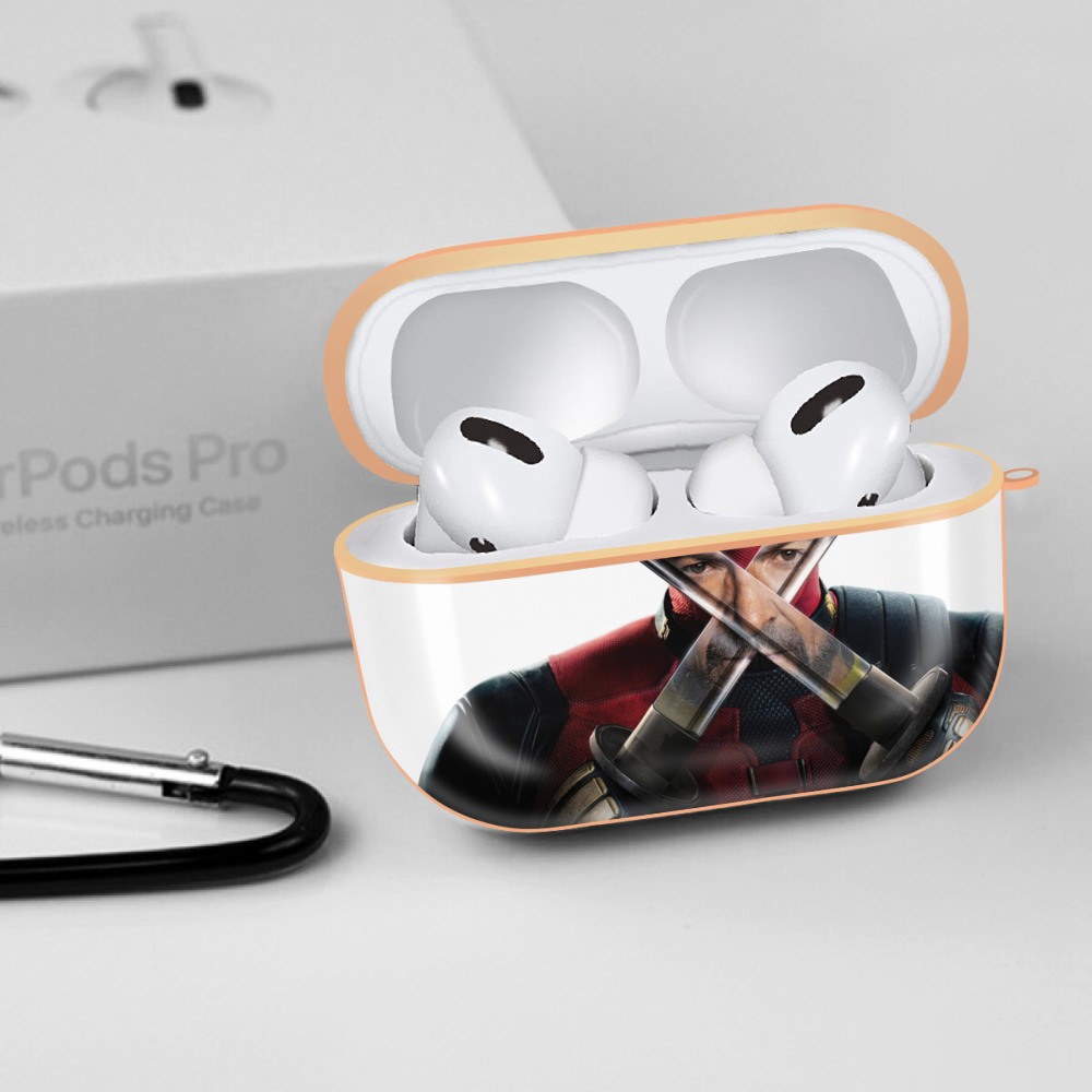 Deadpool デッドプール 【AirPods Pro用】ハードシェル保護ケース｜耐衝撃・防指紋・カラビナ付き商品仕様