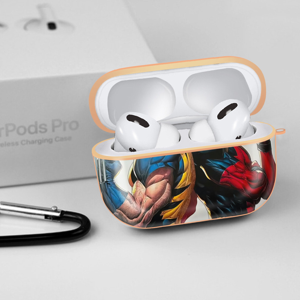 Deadpool デッドプール 【AirPods Pro用】ハードシェル保護ケース｜耐衝撃・防指紋・カラビナ付き商品仕様
